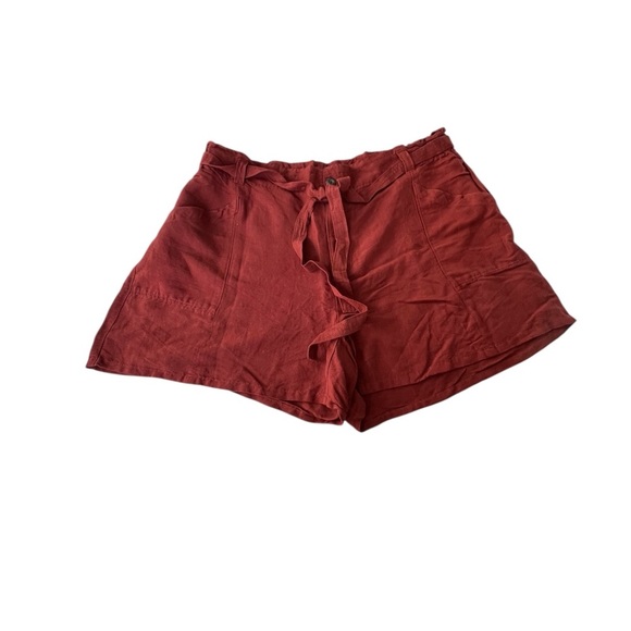 Old Navy High Waisted soft Linen blend paper bag workwear shorts - Picture 4 of 4